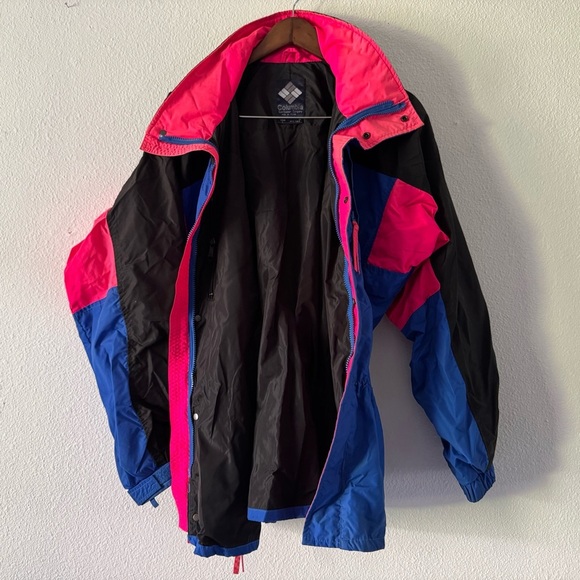 Vintage Columbia Sportswear Nylon Outerwear Large Radial Sleeve Windbreaker Ski - Picture 15 of 16